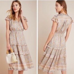 Anthropologie Current Air Midi Dress